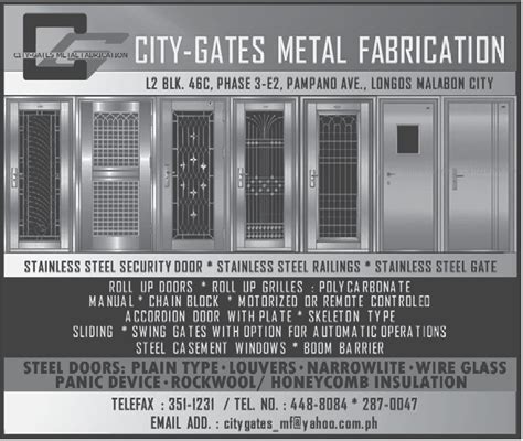 City Gates Metal Fabrication.
